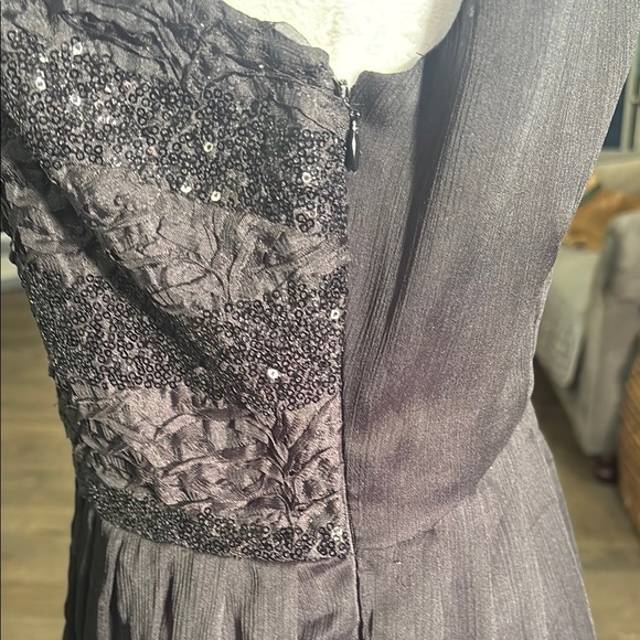 Black Sequin Embellished Sleeveless Mini Dress - Picture 8 of 8